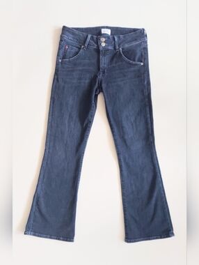 Hudson Collin Midrise Bootcut Cropped Jeans Size US 4 EU 27 Flap Pockets